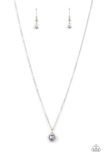 Load image into Gallery viewer, A Little Lovestruck - Purple Heart Rhinestone Heart Paparazzi Accessories