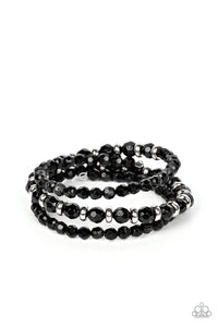 black,coil,Its a Vibe - Black Coil Bracelet