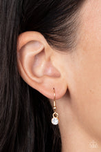 Load image into Gallery viewer, Superstar Stylist - Gold Star Rhinestone Necklace Paparazzi Accessories