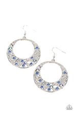 Load image into Gallery viewer, Enchanted Effervescence - Blue Rhinestone Earrings Paparazzi Accessories