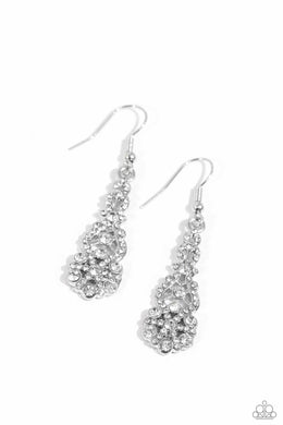 GLITZY on All Counts - White Paparazzi Accessories