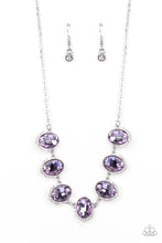 Load image into Gallery viewer, Unleash Your Sparkle - Purple Rhinestone Necklace Paparazzi Accessories