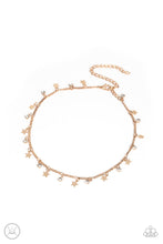 Load image into Gallery viewer, Little Lady Liberty - Gold Star Choker Necklace Paparazzi Accessories