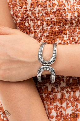 Desert Prosperity White Rhinestone Bracelet Paparazzi Accessories
