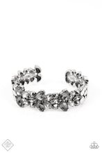 Load image into Gallery viewer, Glacial Gleam Silver Rhinestone Cuff Bracelet Paparazzi Accessories