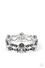 Load image into Gallery viewer, Beloved Bling - Silver Rhinestone Stretchy Bracelet Paparazzi Accessories
