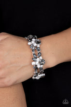 Load image into Gallery viewer, Beloved Bling - Silver Rhinestone Stretchy Bracelet Paparazzi Accessories