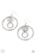 Load image into Gallery viewer, Mojave Metal Art Silver Earrings Paparazzi Accessories