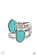 Load image into Gallery viewer, True to You Blue Turquoise Ring Paparazzi Accessories