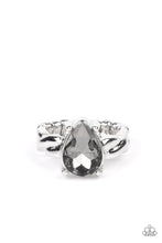 Load image into Gallery viewer, Law of Attraction - Silver Rhinestone Ring Paparazzi Accessories