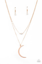 Load image into Gallery viewer, Modern Moonbeam - Rose Gold Necklace Paparazzi Accessories