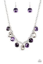 Load image into Gallery viewer, Best Decision Ever - Purple Rhinestone Necklace Paparazzi Accessories