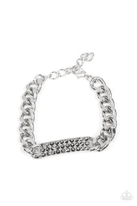 Lobster Claw Clasp,rhinestones,silver,Icy Impact - Silver Rhinestone Bracelet
