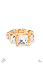 Load image into Gallery viewer, Treasured Twinkle Gold Rhinestone Ring Paparazzi Accessories