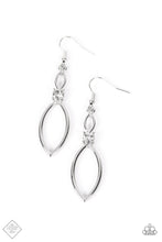 Load image into Gallery viewer, Plucked Petals White Rhinestone Earrings Paparazzi Accessories