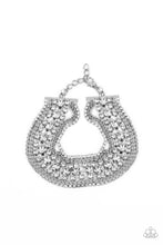 Load image into Gallery viewer, Interstellar Interlude - White Rhinestone Bracelet Paparazzi Accessories