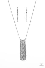 Load image into Gallery viewer, Stellar Crescendo - Black Gunmetal Rhinestone Necklace Paparazzi Accessories