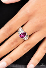 Load image into Gallery viewer, Dive into Oblivion - Pink Rhinestone Ring Paparazzi Accessories