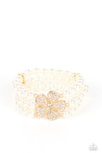 Load image into Gallery viewer, Park Avenue Orchard - Gold Pearl Stretchy Bracelet Paparazzi Accessories