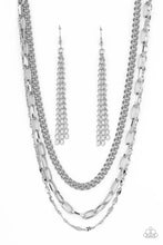 Load image into Gallery viewer, Galvanized Grit - Silver Necklace Paparazzi Accessories