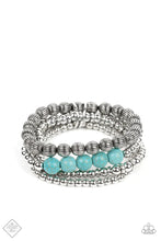 Load image into Gallery viewer, Wildland Wanderer Blue Stone Stretchy Bracelet Paparazzi Accessories