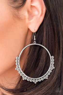 Ultra Untamable Silver Earrings Paparazzi Accessories
