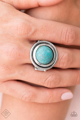 Drive You Wild Blue Turquoise Ring Paparazzi Accessories