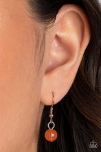 Load image into Gallery viewer, Aquatic Garden - Orange Floral Necklace Paparazzi Accessories