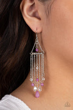 Load image into Gallery viewer, Marina Breeze - Purple Earrings Paparazzi Accessories