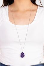 Load image into Gallery viewer, Shimmering Seafloors - Purple Necklace Paparazzi Accessories