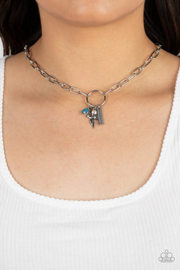 Inspired Songbird - Blue Necklace Paparazzi Accessories