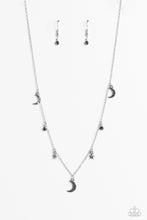 Load image into Gallery viewer, Lunar Lagoon - Silver Rhinestone Necklace Paparazzi Accessories