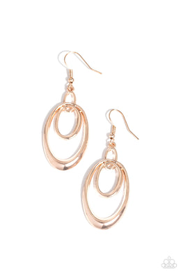 So OVAL-Rated - Rose Gold Paparazzi Accessories