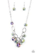 Load image into Gallery viewer, Rhinestone River - Multi Oil Spill Necklace Paparazzi Accessories