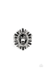 Load image into Gallery viewer, Astral Attitude - Silver Rhinestone Ring Paparazzi Accessories