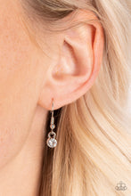 Load image into Gallery viewer, Castle Diamonds - Silver Rhinestone Necklace Paparazzi Accessories