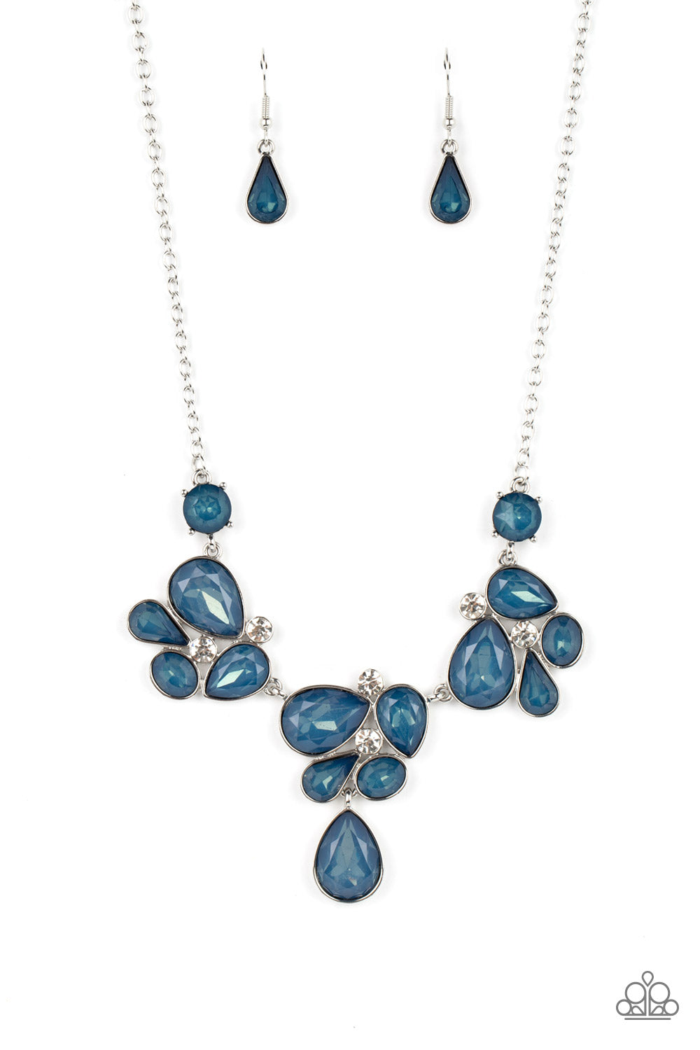 Everglade Escape - Blue Gem Necklace Paparazzi Accessories