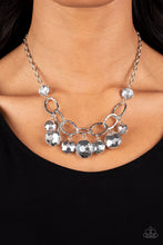 Load image into Gallery viewer, Rhinestone River - Silver Necklace Paparazzi Accessories