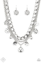 Load image into Gallery viewer, Industrial Noise White Rhinestone Necklace Paparazzi Accessories