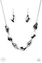 Load image into Gallery viewer, Raw Rapture Hematite Rhinestone Necklace Paparazzi Accessories