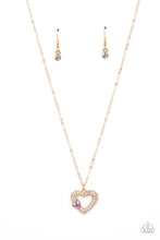 Load image into Gallery viewer, Bedazzled Bliss - Multi Heart Necklace Paparazzi Accessories