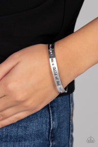 Cuff,faith,rhinestones,Divine Display - Multi Cuff Bracelet