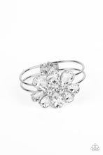 Load image into Gallery viewer, DAUNTLESS is More - White Rhinestone Hinge Bracelet Paparazzi Accessories