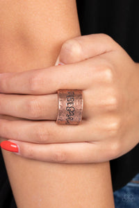 copper,inspirational,wide back,Sunrise Street - Copper Ring