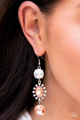 Magical Melodrama - Multi Iridescent Rhinestone Earrings Paparazzi Accessories