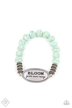 Load image into Gallery viewer, Bedouin Bloom Blue Stone Stretchy Bracelet Paparazzi Accessories