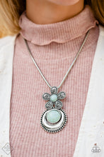 Load image into Gallery viewer, Bohemian Blossom Blue Stone Necklace Paparazzi Accessories