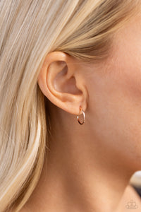 hoops,rose gold,Ultra Upmarket - Rose Gold Hoop Earrings