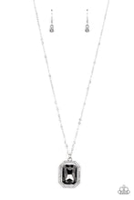 Load image into Gallery viewer, Galloping Gala - Silver Rhinestone Necklace Paparazzi Accessories