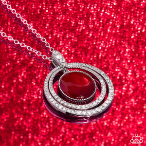 cat's eye,long  necklace,red,Cats Eye Couture - Red Cat’s Eye Necklace